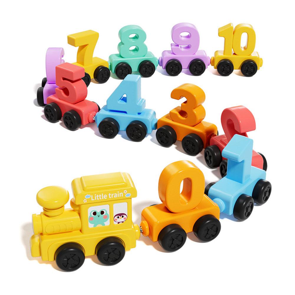 Kids Educational Device - Montessori Educational Toy Train Set Wooden