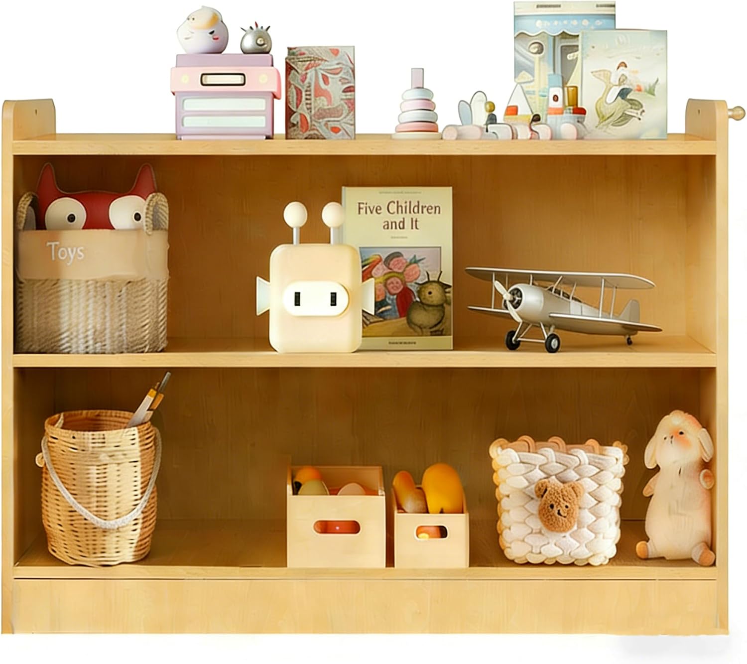Montessori Shelf Toy - Montessori Shelf Kids Bookshelf Toy Organizers