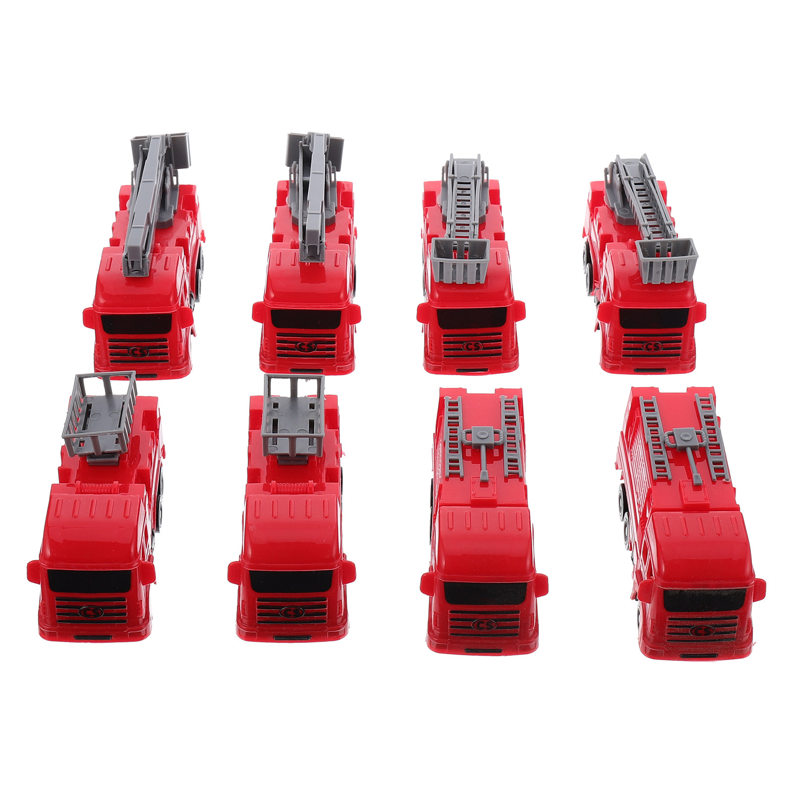 8Pcs Pull-Back Fire Truck Vehi - đánh giá và giá Kids No Education