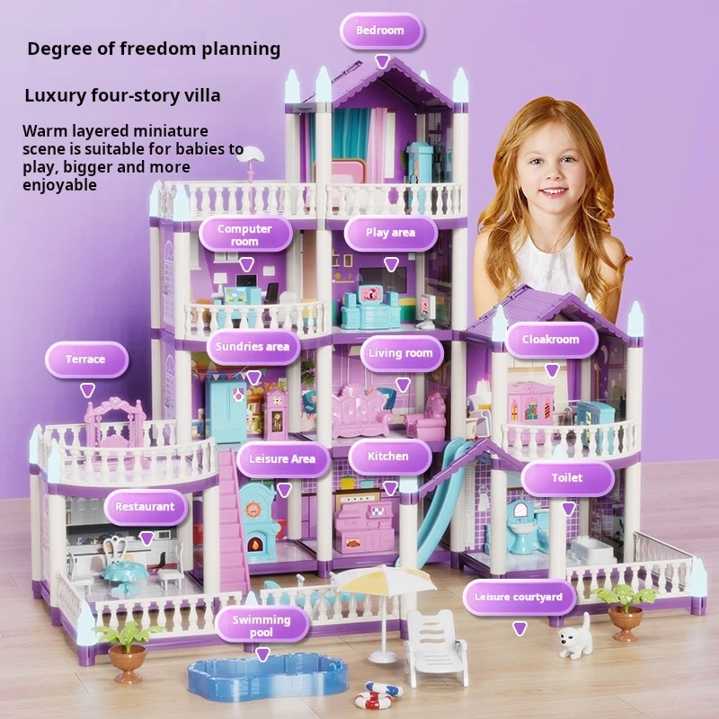 DIY Doll Houses Girls Castle A - đánh giá và giá Kids Education Images