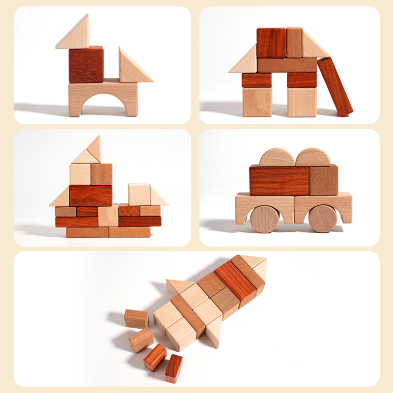 29-Piece Wood DIY Building Blo - đánh giá và giá Kids Education Age