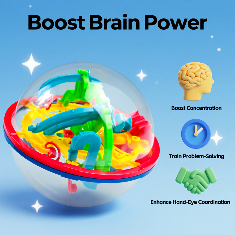 3D Magic Ball Labyrinth Brain  - đánh giá và giá Kids Education Level