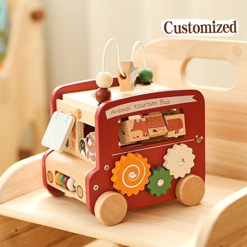 Wooden Bus Toy Custom Name Fre - đánh giá và giá Kids Education Name