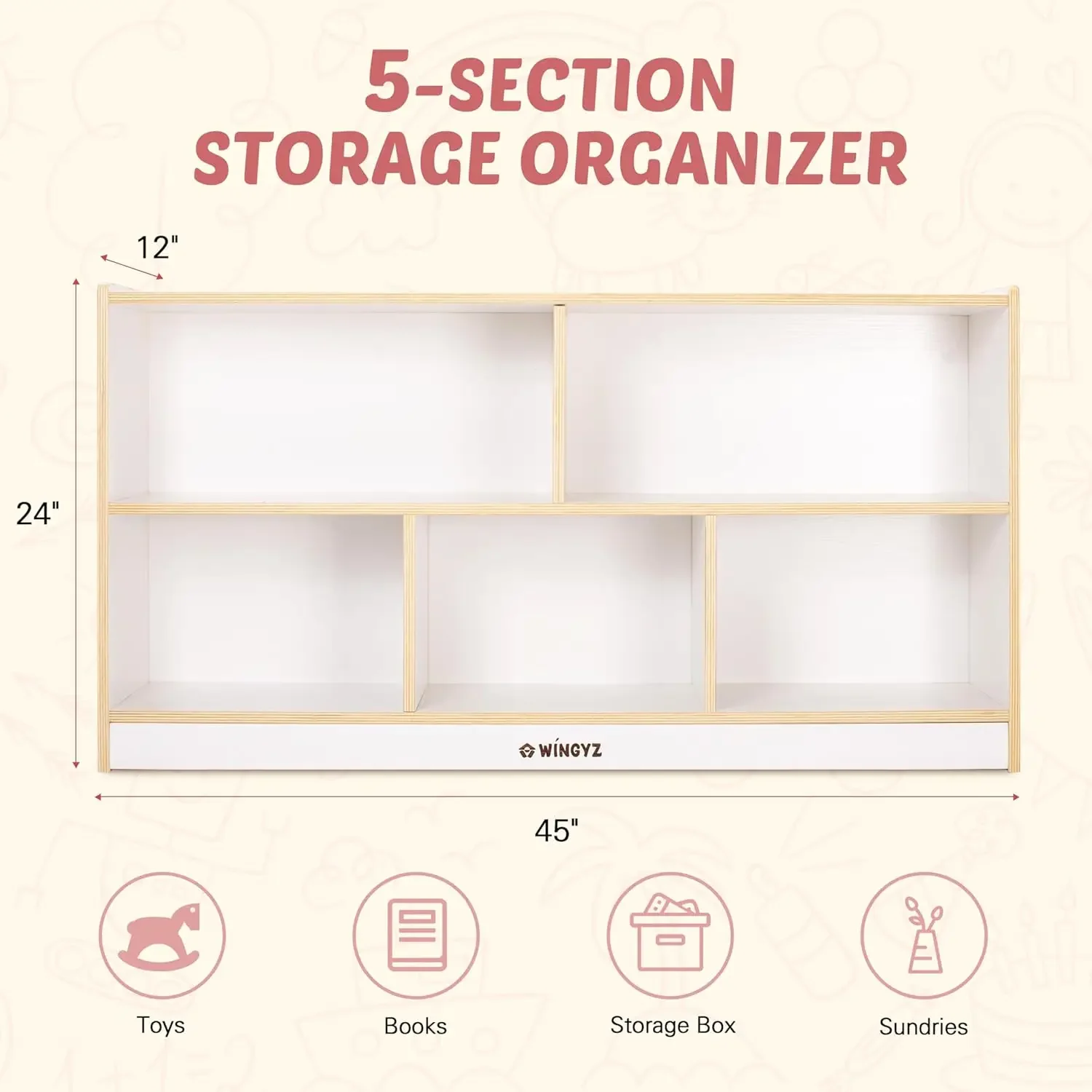 Toy Storage Organizer for Kids - đánh giá và giá Montessori Shelf Toy