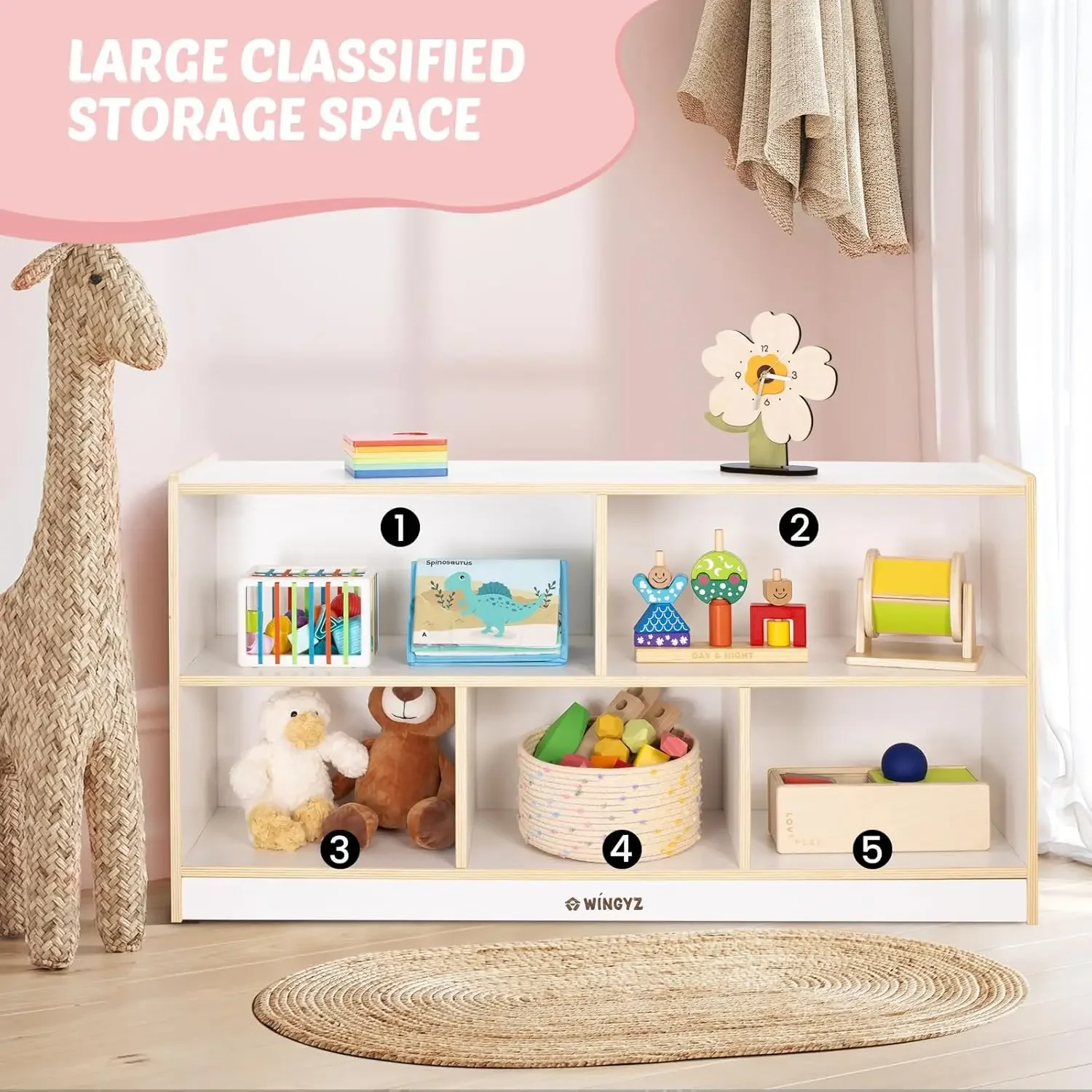 Toy Storage Organizer for Kids - đánh giá và giá Montessori Shelf Toy