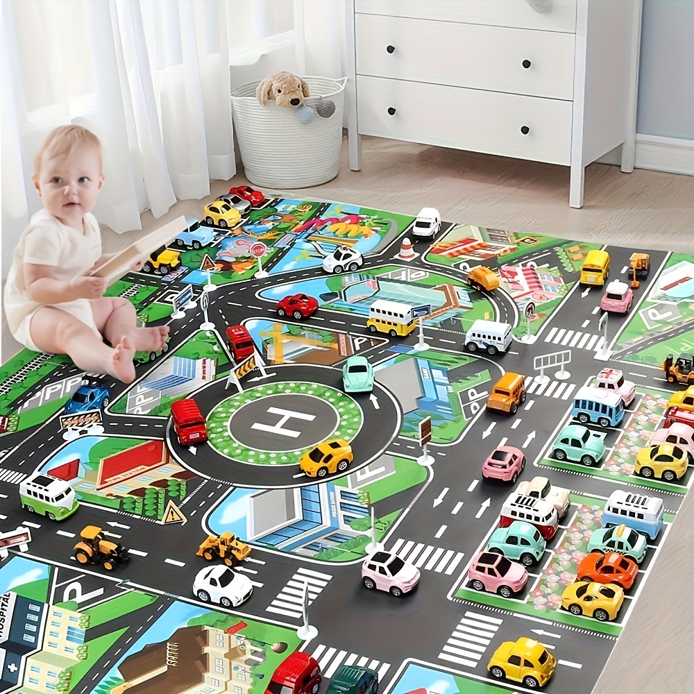 1pc, City Traffic Play Mat, La - đánh giá và giá Kids No Education