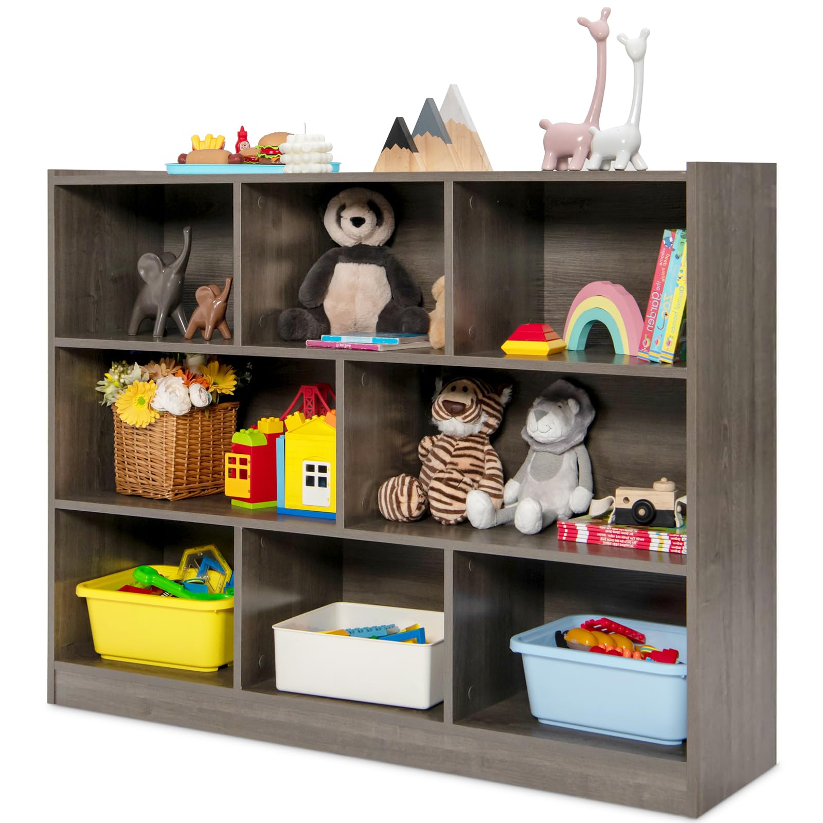 3-Shelf Bookcase for s, Wooden - đánh giá và giá Montessori Shelf Toy