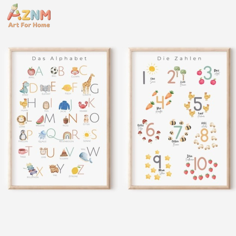 AZNM German Alphabet Numbers C - đánh giá và giá Kids No Education