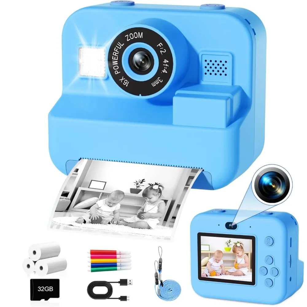 Kids Camera Instant Print 32G  - đánh giá và giá Kids Education Images