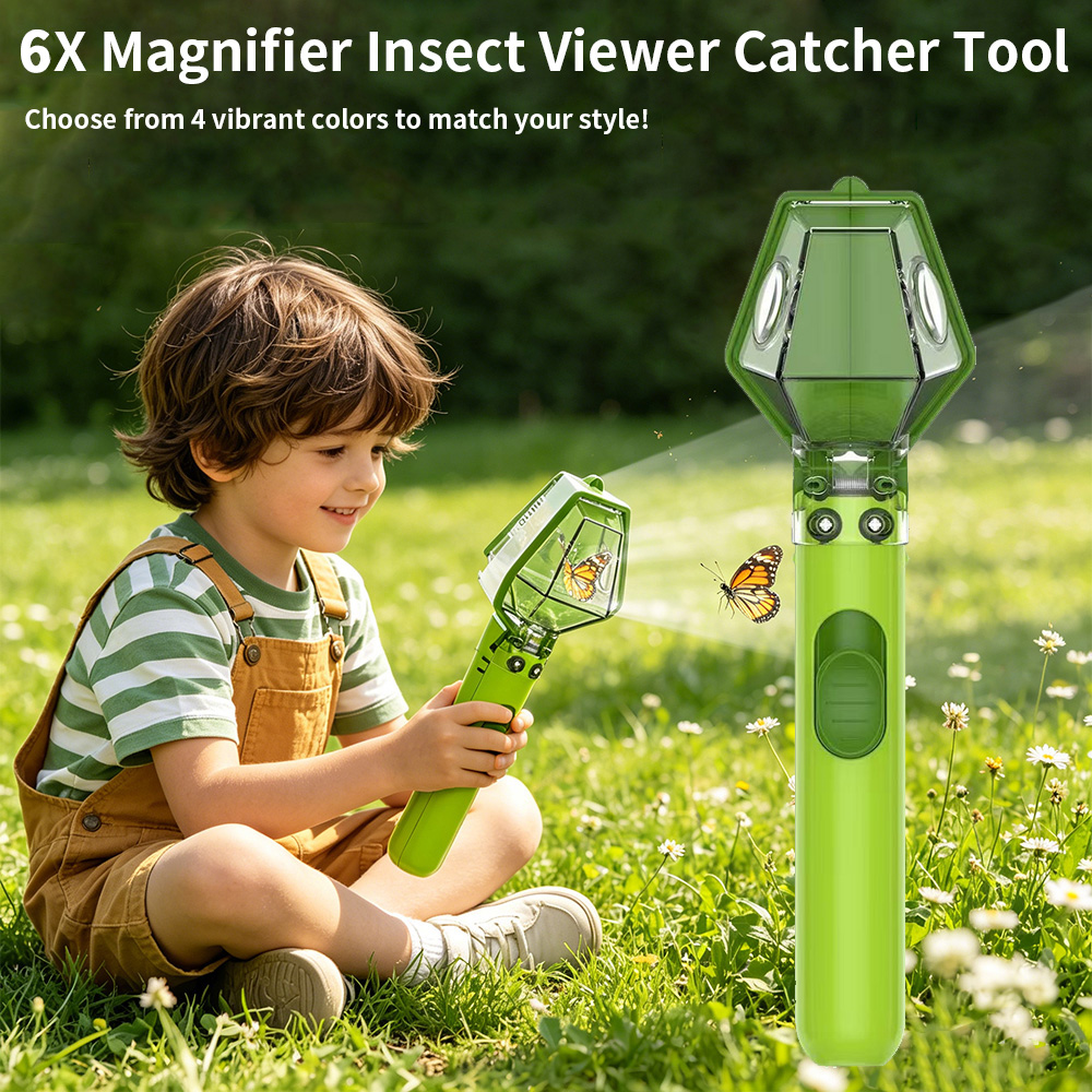 6X Magnifier Kids Bug Catcher, - đánh giá và giá Kids No Education